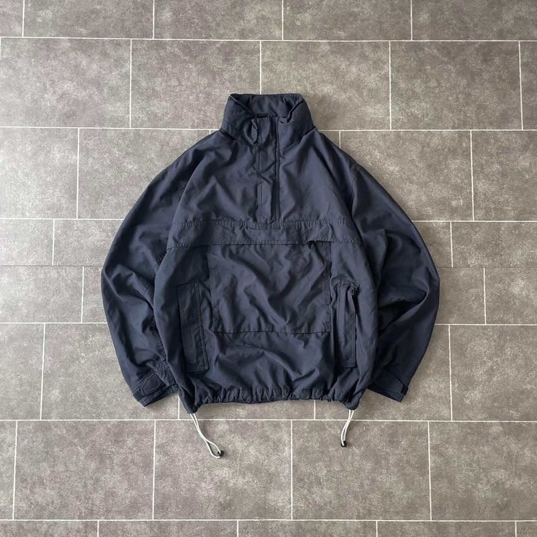 OLD GAP ハーフジップ アノラック 紺 M テック系 00s 古着