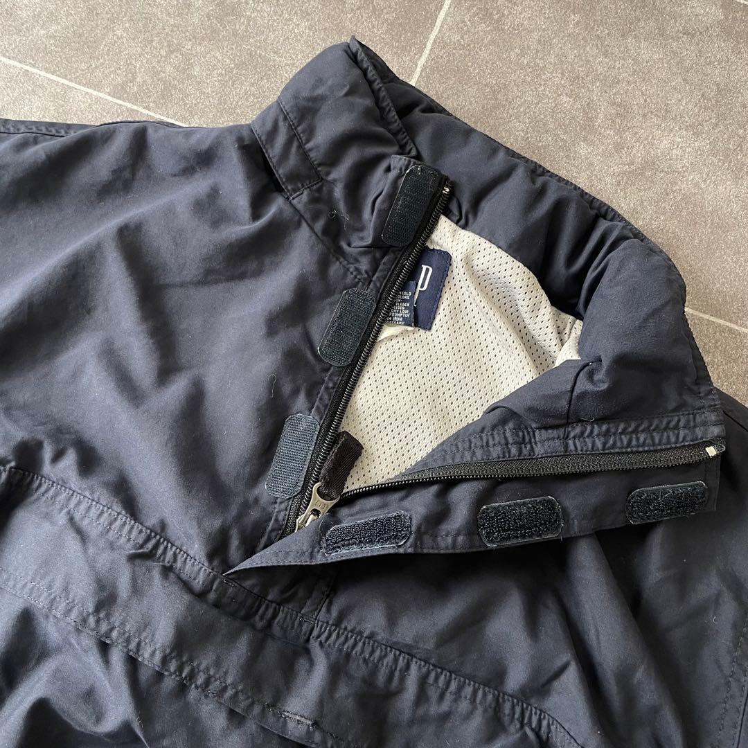 OLD GAP ハーフジップ アノラック 紺 M テック系 00s 古着