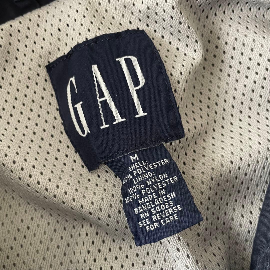 OLD GAP ハーフジップ アノラック 紺 M テック系 00s 古着