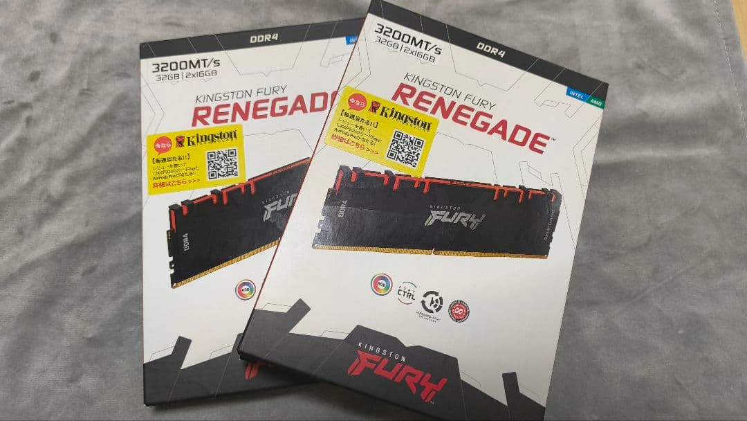 Kingston FURY16GB×4 DDR4 3200MT/s（ジャンク）