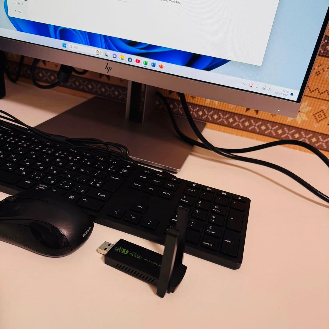 Y621 HPデスクトップSSD第9世代メモリ8G高速Windows11オフィス