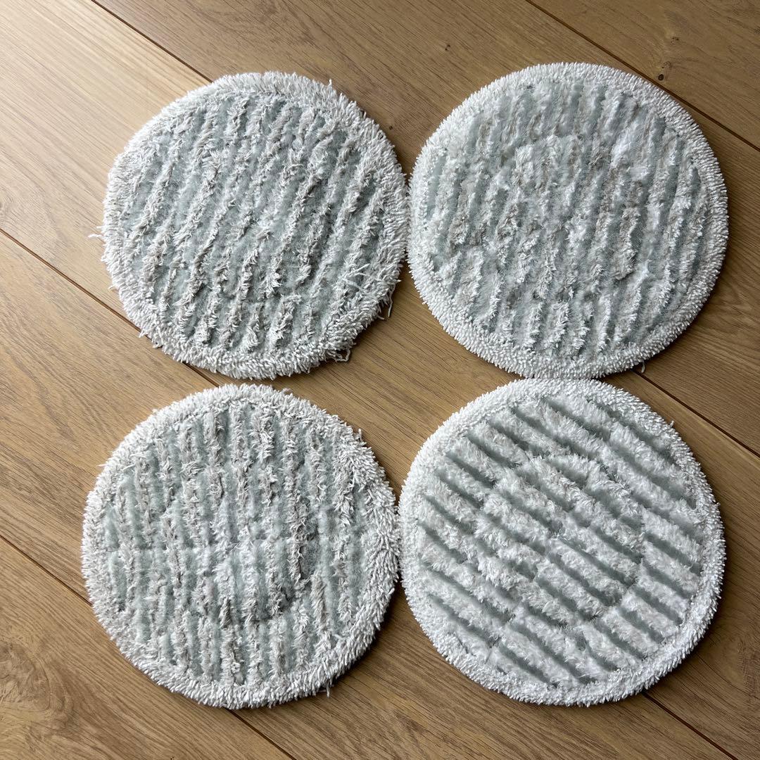 回転スチームモップ シャークs7001JWH12取扱説明書パッド4枚注水容器付き