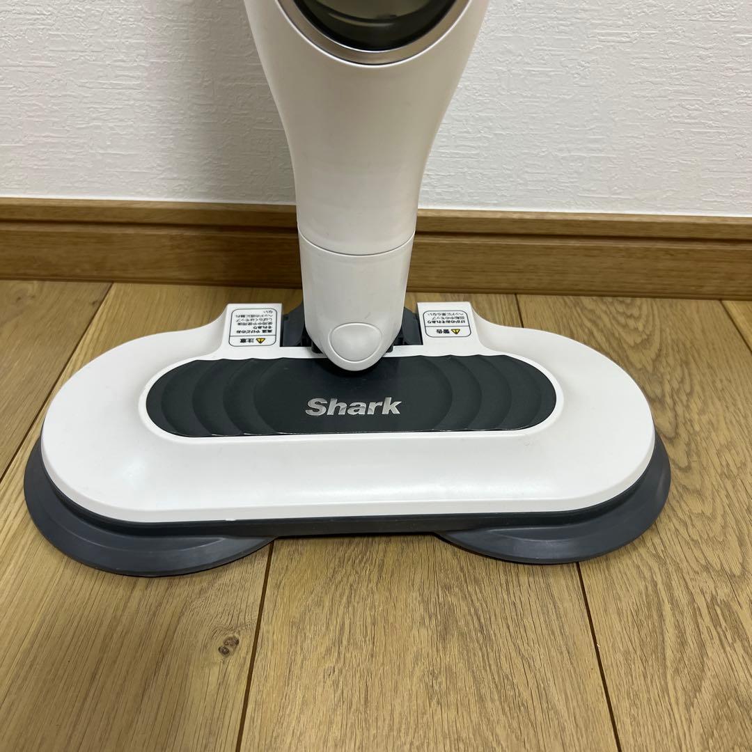 回転スチームモップ シャークs7001JWH12取扱説明書パッド4枚注水容器付き