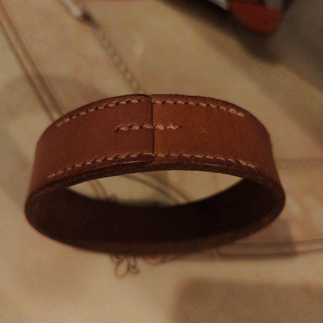 エルメスレザーブレスレット藤原ヒロシ愛用マルタンマルジェラ期ブラウン茶色