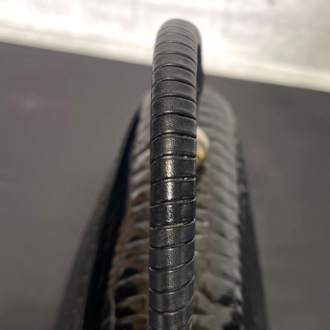 専用品HAMANO BLACK ロイヤルモデル クロコダイル ハンドバッグ