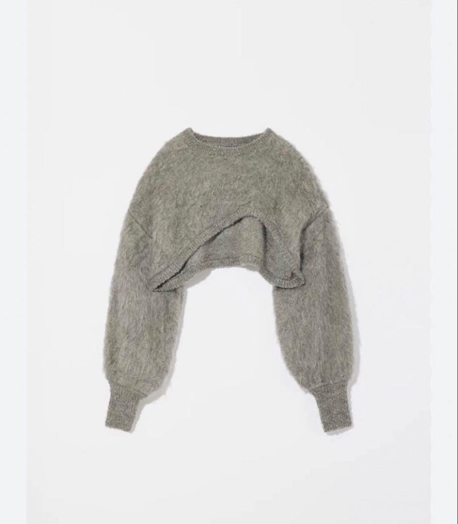 Eaphi FLUFFY WAVE KNIT グレー