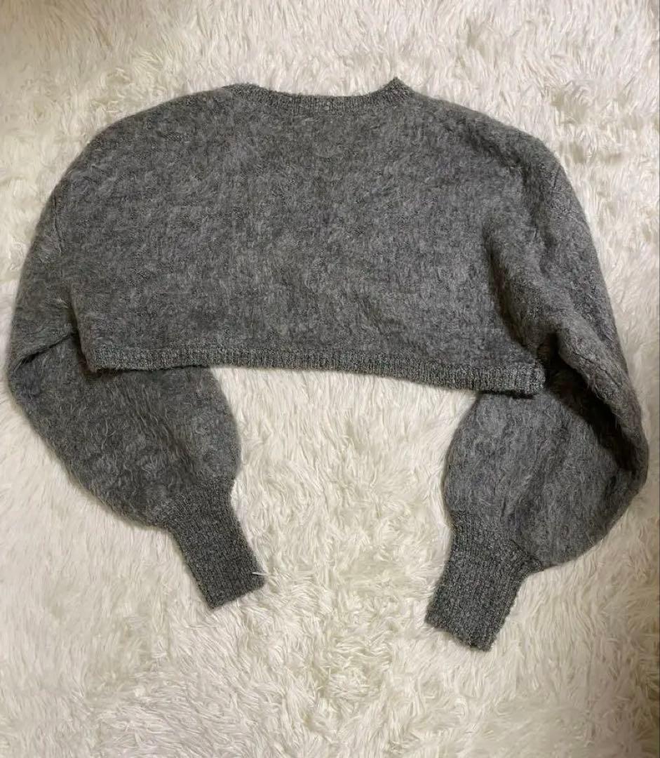 Eaphi FLUFFY WAVE KNIT グレー