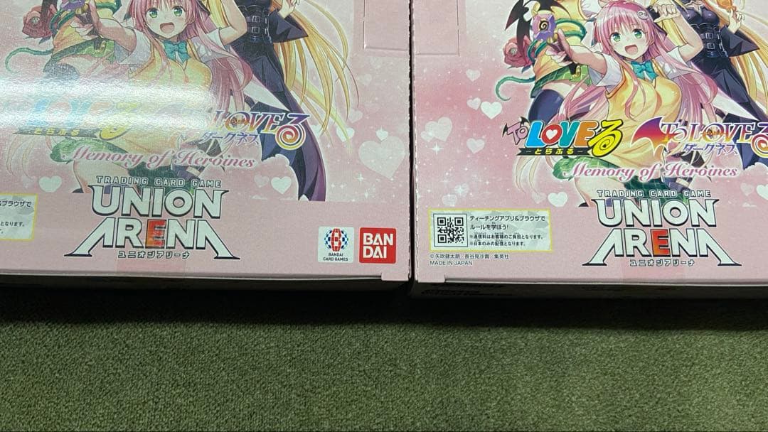 UNION ARENA ToLOVEる 2BOX 新品未開封　テープ付き