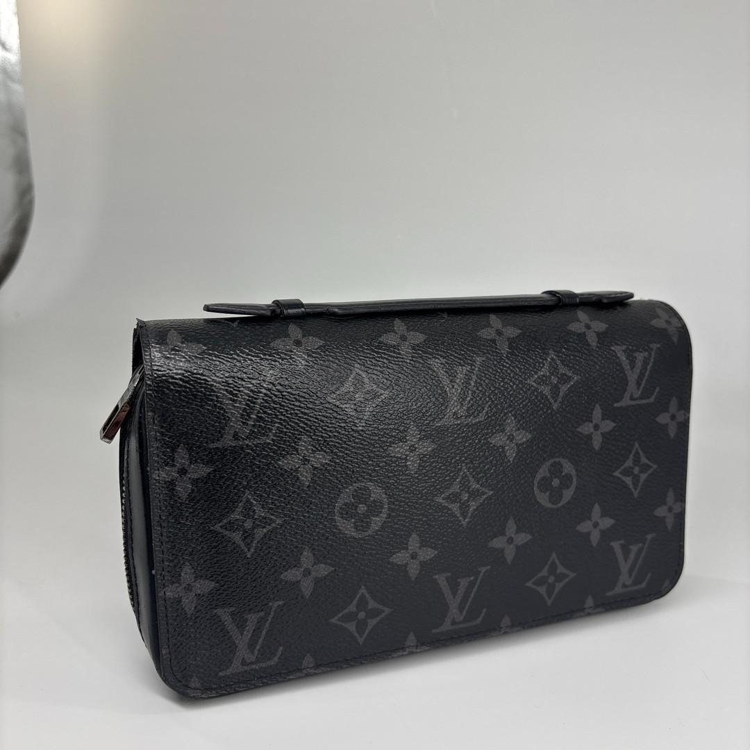 極美品 ルイヴィトン モノグラム エクリプス ジッピー XL 長財布 ブラック