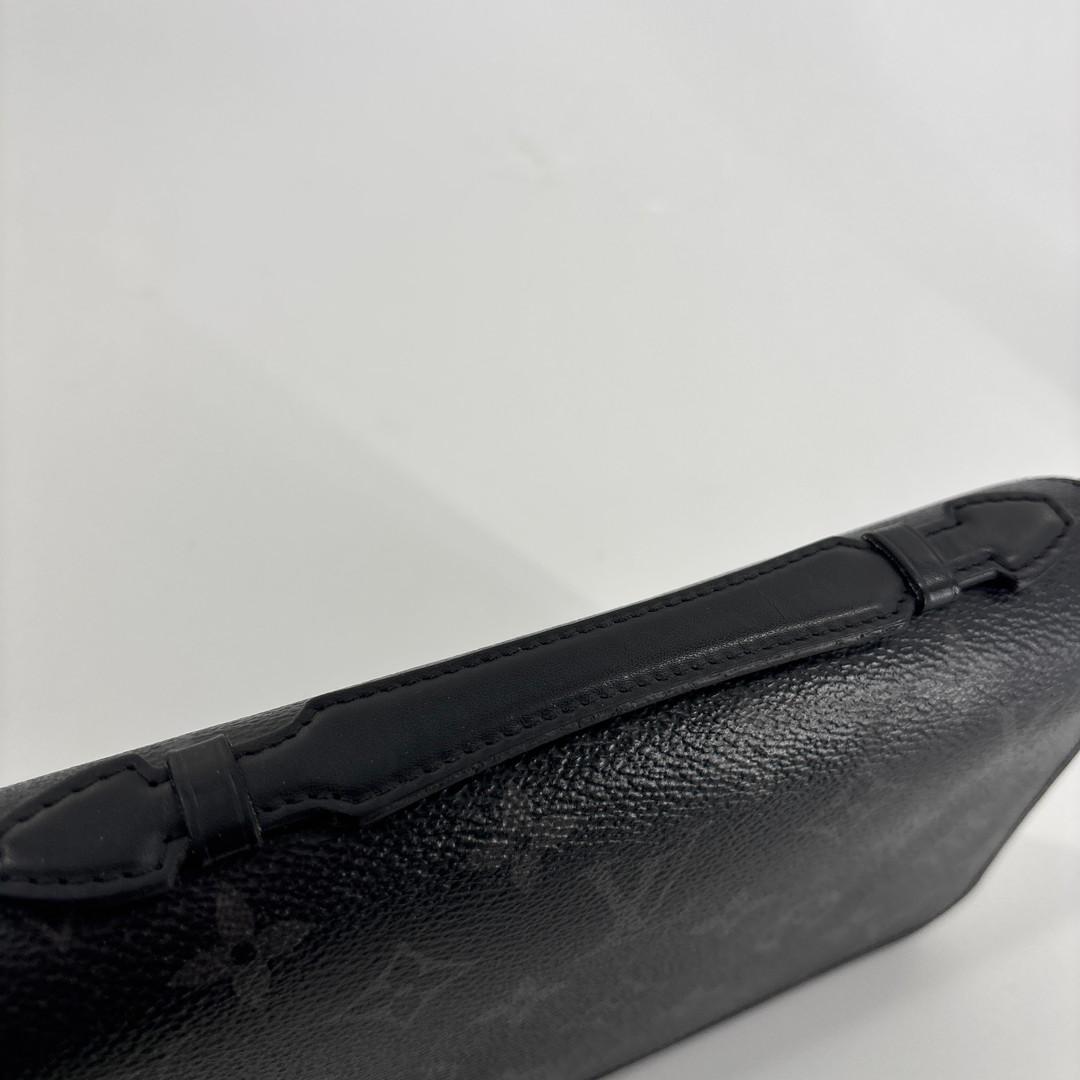 極美品 ルイヴィトン モノグラム エクリプス ジッピー XL 長財布 ブラック