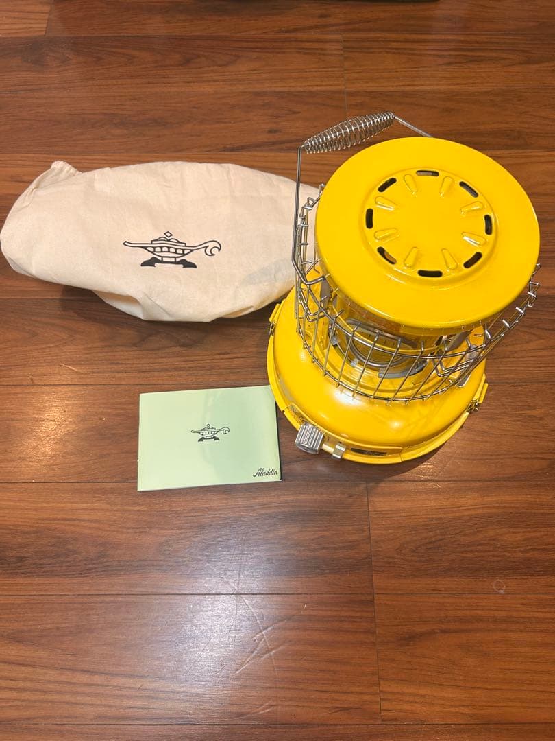アラジン　イエロー ストーブ 収納袋付き