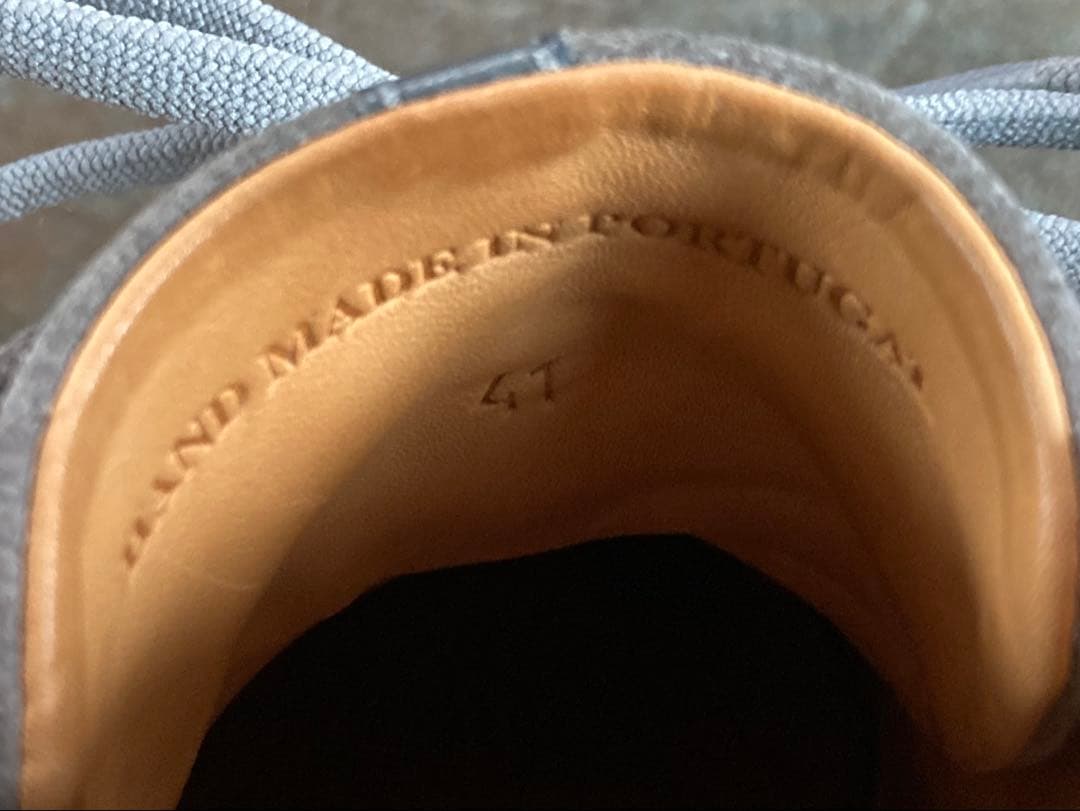 C.QP スエードスニーカー 41 グレー ミッドカット ポルトガル製