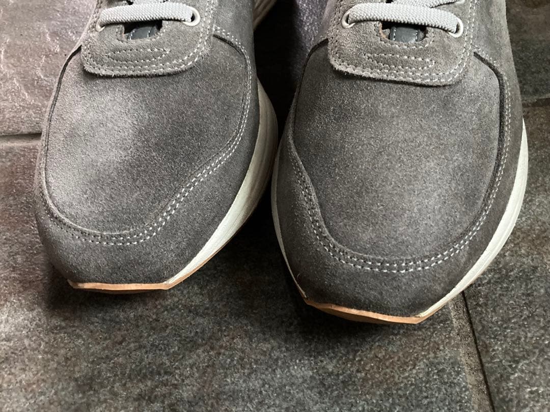 C.QP スエードスニーカー 41 グレー ミッドカット ポルトガル製