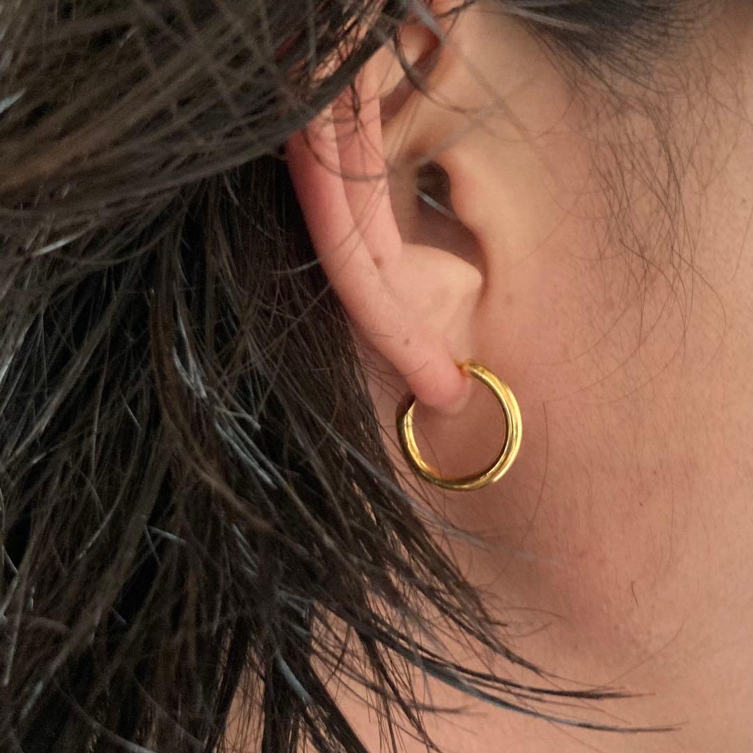 両耳　2.5×18mm ゴールド　18金　ピアス　シルバー925