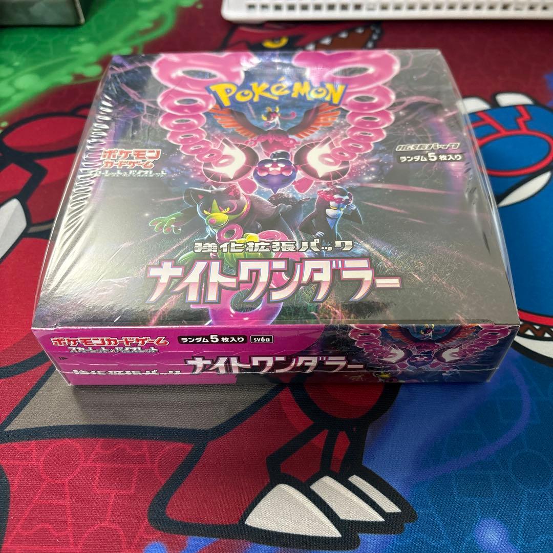 ポケモンカードゲーム　ナイトワンダラーシュリンク付き1BOX