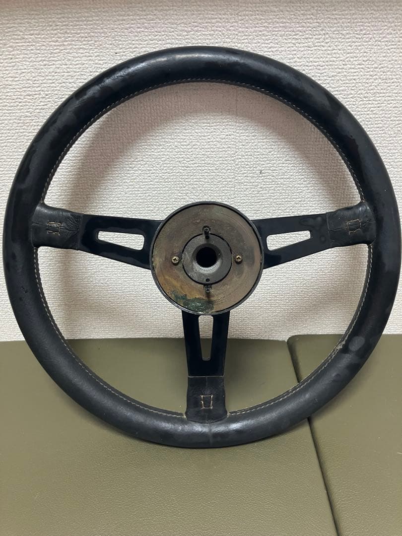 【旧車カスタム】DATSUN × ABARTH ステアリング ハンドル／現状品