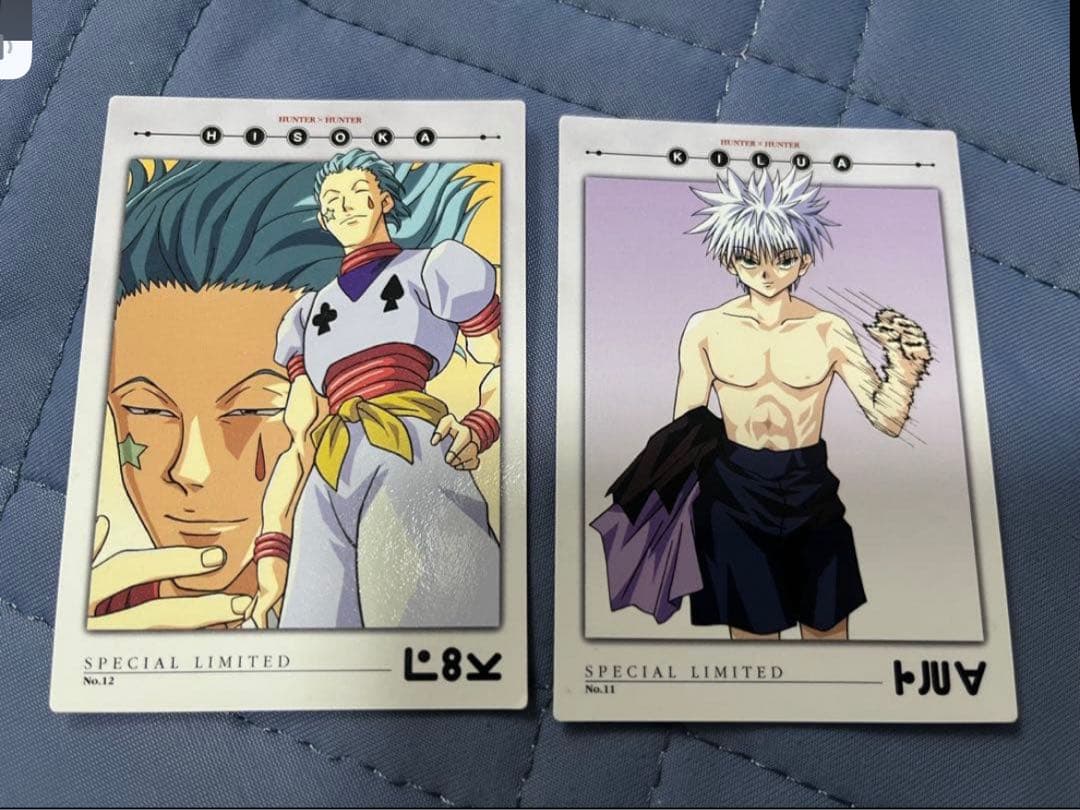 HUNTER×HUNTERカードダス　No.01,02,03,04,11,12