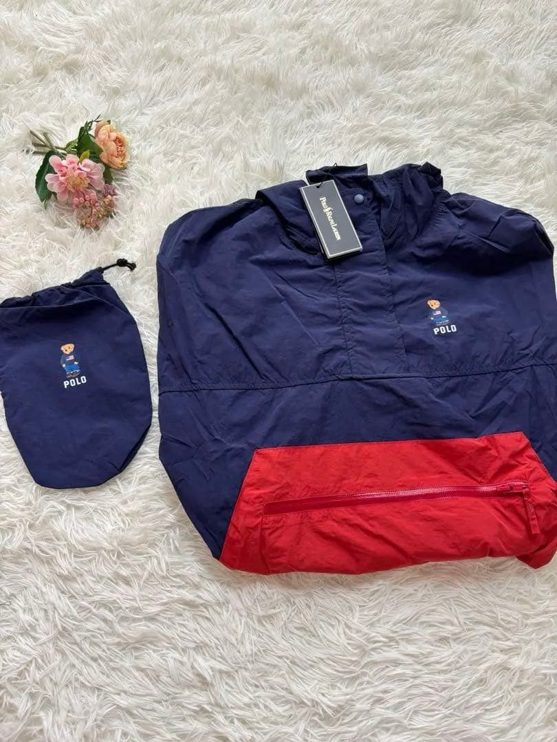 【新品タグ付】POLOポロベア レインポンチョ ネイビー