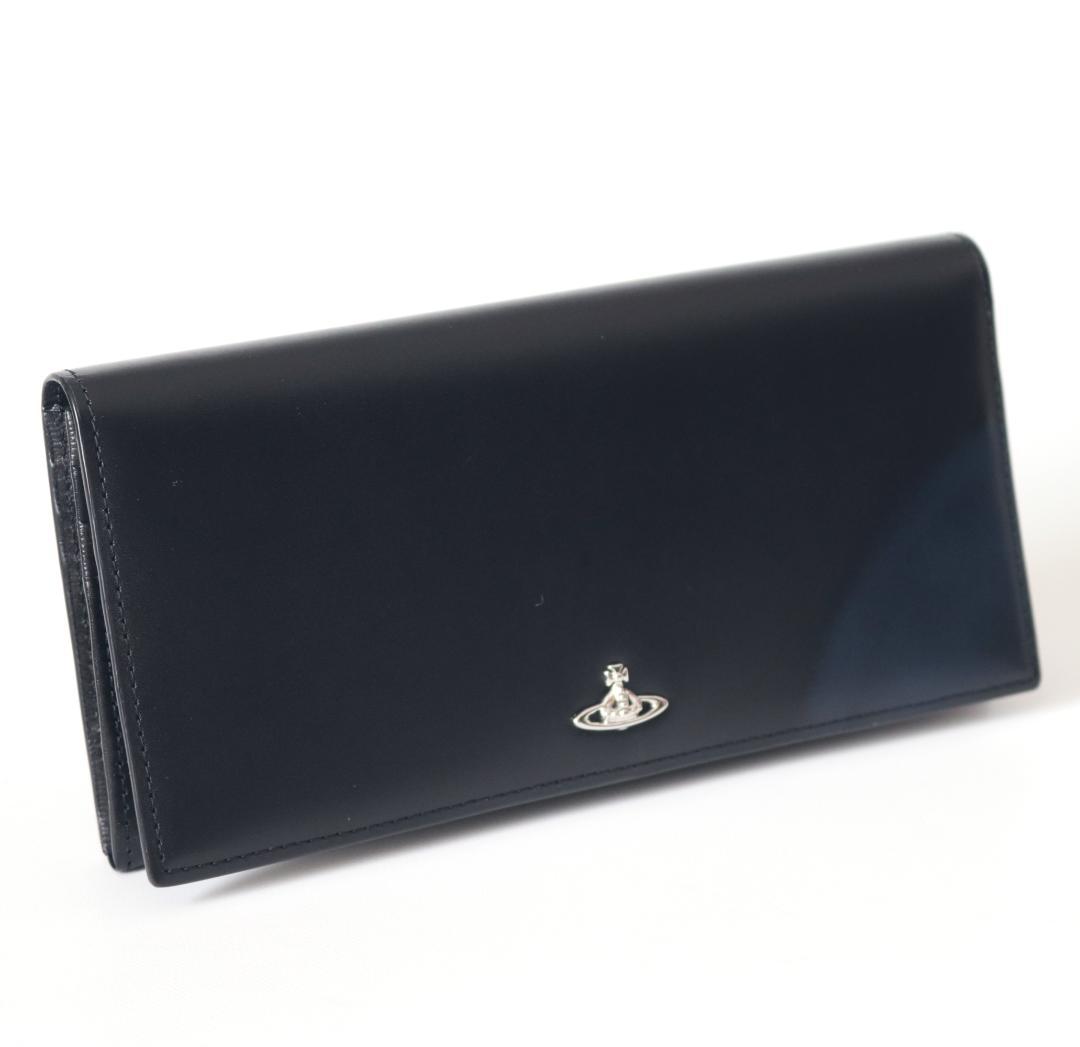 新品箱付き【ヴィヴィアンウエストウッド】ADVAN加工 かぶせフラップ長財布