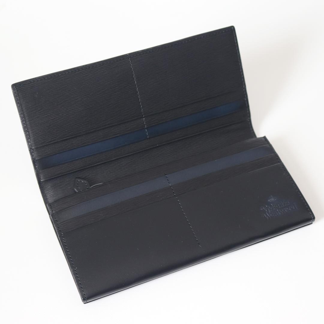 新品箱付き【ヴィヴィアンウエストウッド】ADVAN加工 かぶせフラップ長財布