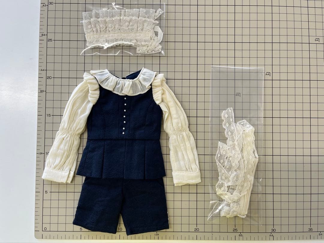 Doll ロリータセットアップ ドレス ネイビー 40センチ 1/4 MDD