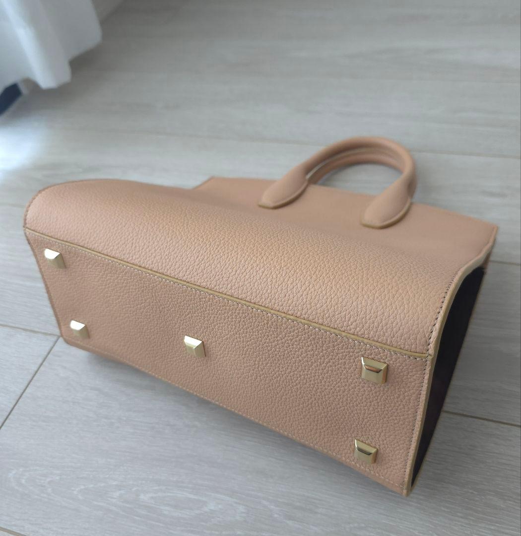 極美品【フェラガモ】スタジオ　ソフト　カラーブロック　2way ハンドバッグ