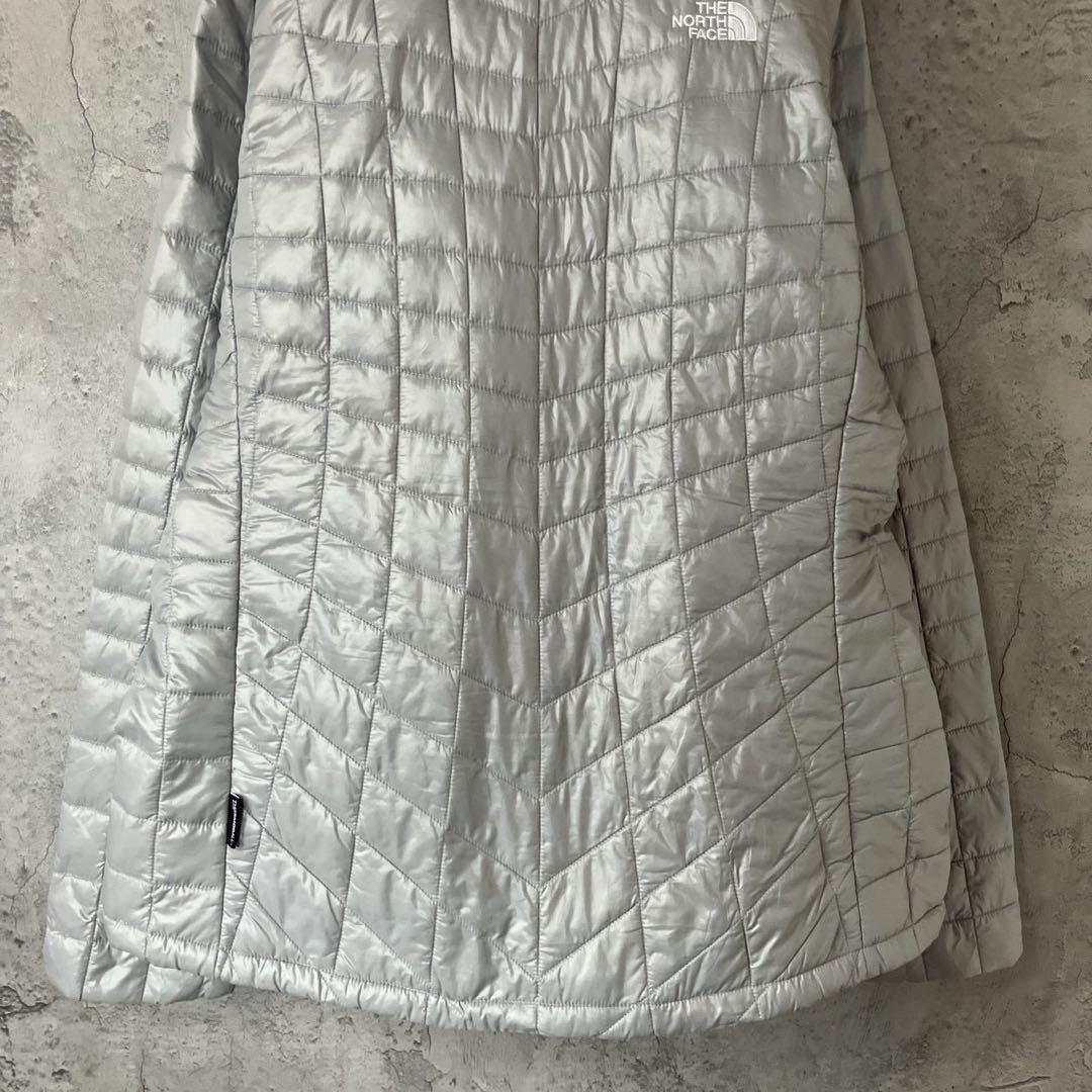 ザノースフェイス　ダウンジャケット　THERMOBALL 灰色　レディースL