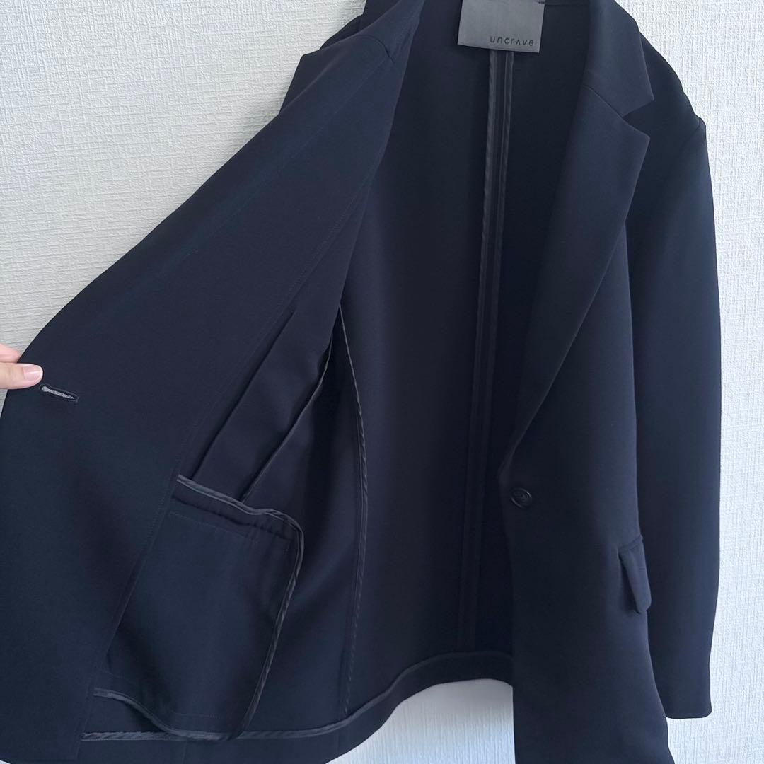 uncrave ウォッシャブルダブルクロスジャケット ワイドパンツ セットアップ