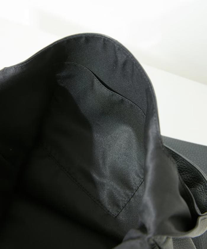 Firsthand レザーマルシェ トートバッグ 牛革 撥水レザー ブラック