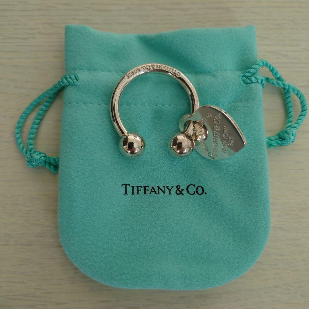 新品 未使用 ティファニー オーバル タグ ペンダントトップ(キーリング付)