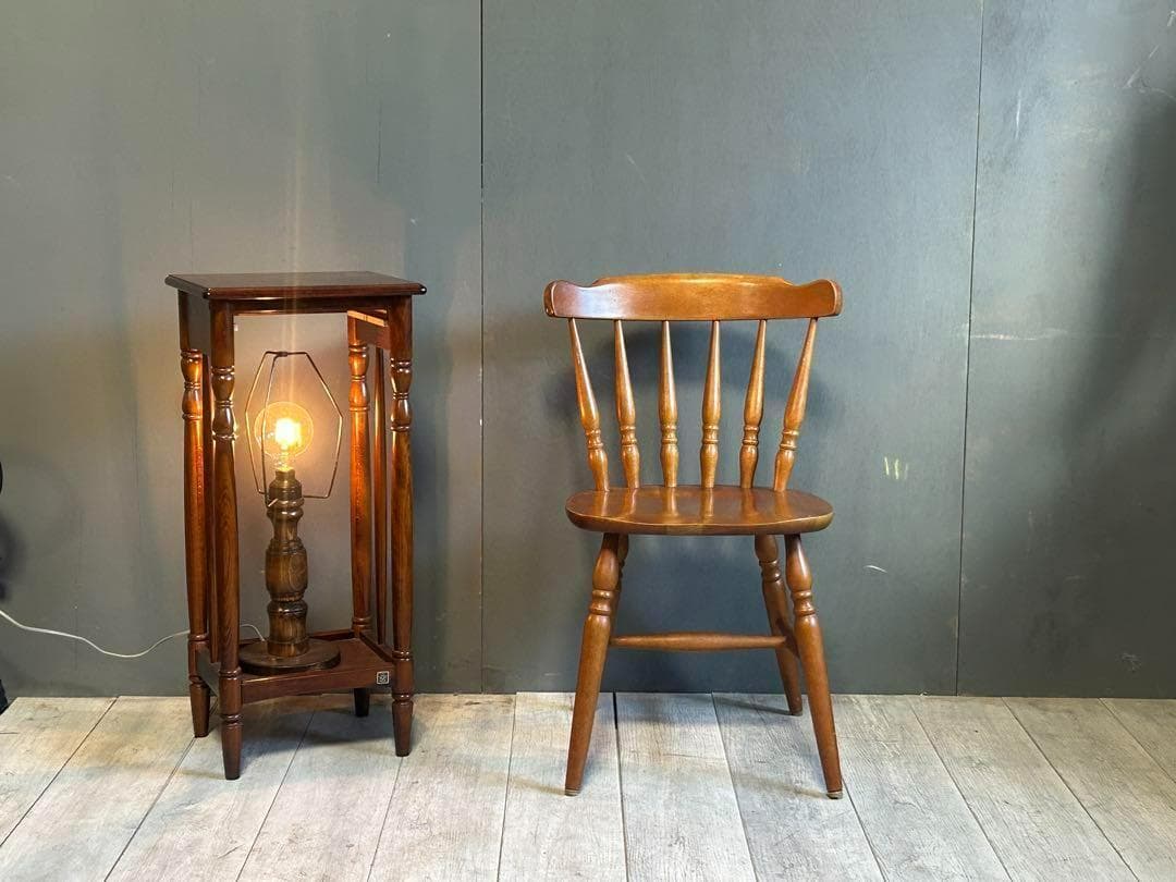 ①　飛騨産業　キツツキマーク　ウィンザーチェア　スポークチェア　SZ