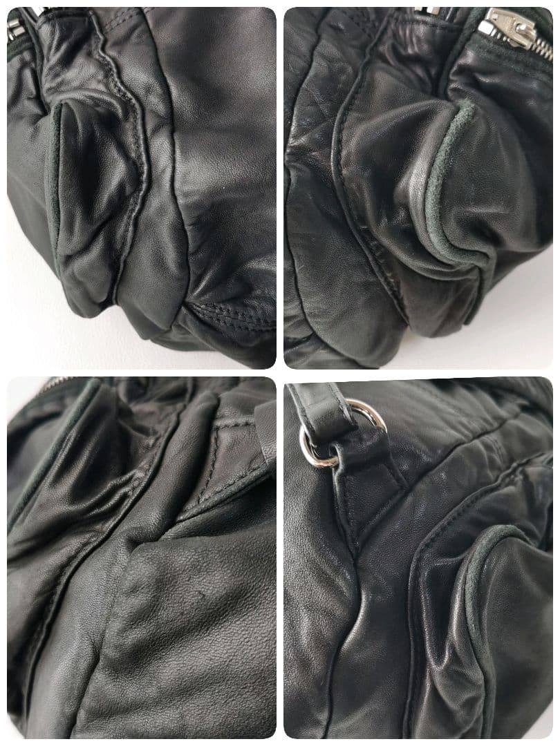 アレキサンダーワン リュックサック バックパック バッグ レザー ブラック