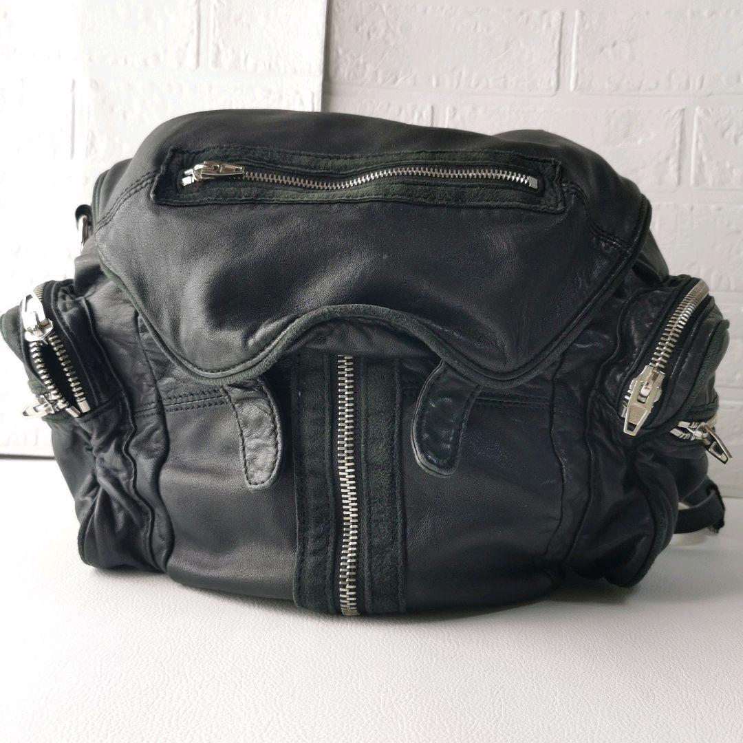 アレキサンダーワン リュックサック バックパック バッグ レザー ブラック