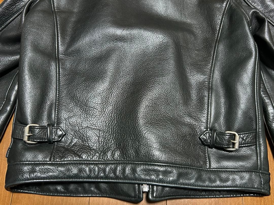 極美品 Supreme Schott leather jacket 黒 M