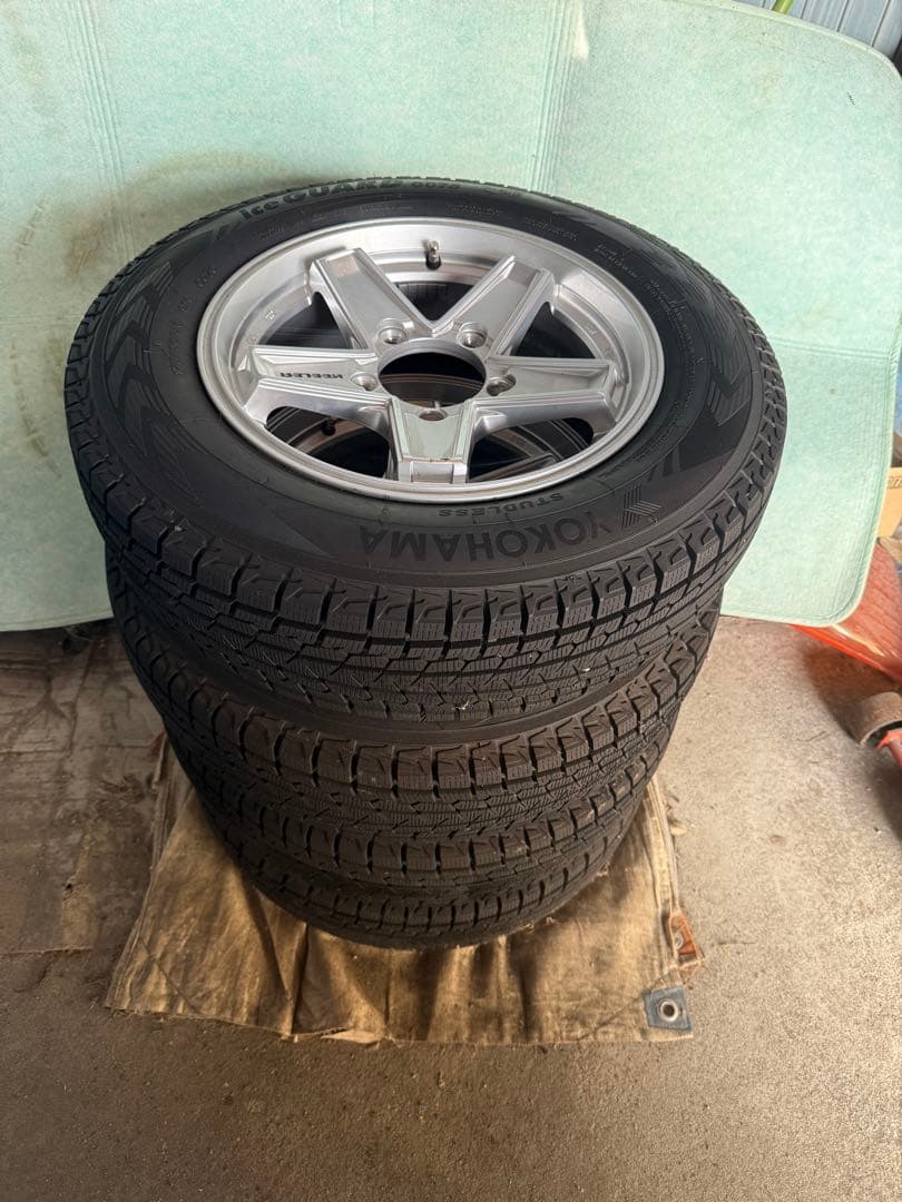 状態良！22年製 ヨコハマiceGUARD 175/80/16 ホイール付き4本