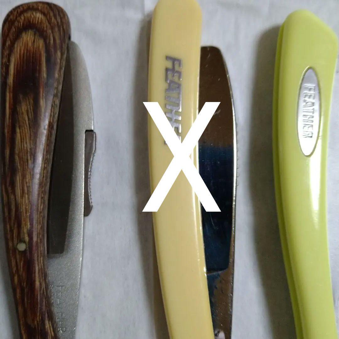 理容　カミソリ　剃刀　6本おまとめ　中古