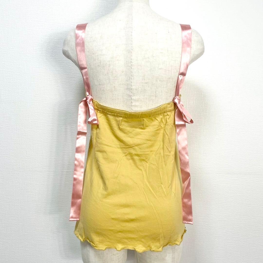 y2k❤️00s HYSTERIC GLAMOUR ラインストーンガールロゴキャミ