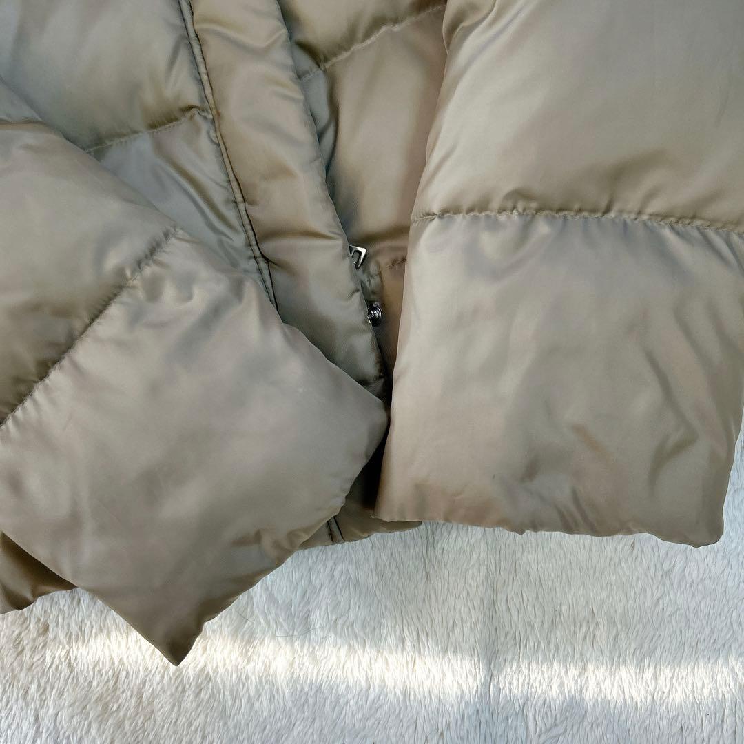 イネド　オリーブグリーン ダウンジャケット ファー付き　大きいサイズ