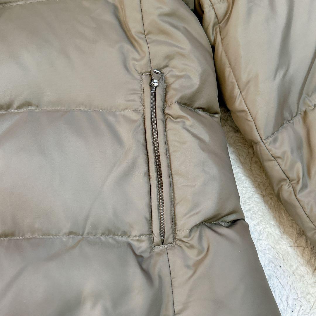 イネド　オリーブグリーン ダウンジャケット ファー付き　大きいサイズ