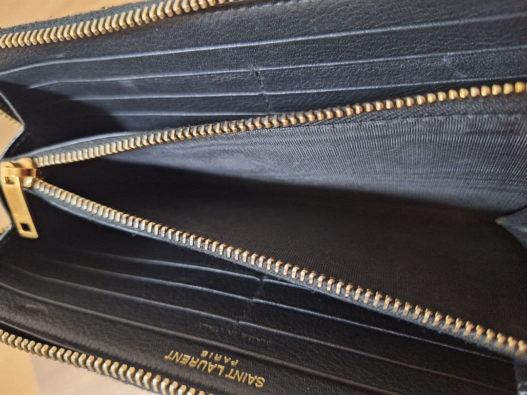 SAINT LAURENT 長財布 黒 レザー