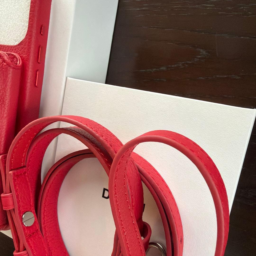 【美品】DEMiu Ballon iPhone17ProMax ケース レッド