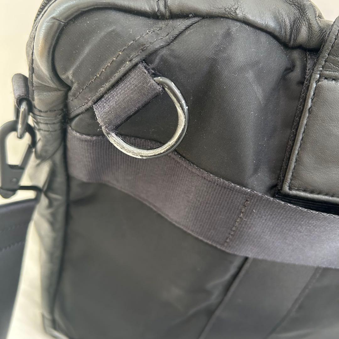 PORTER TIME BLACK 3WAY BRIEFCASEショルダー2層