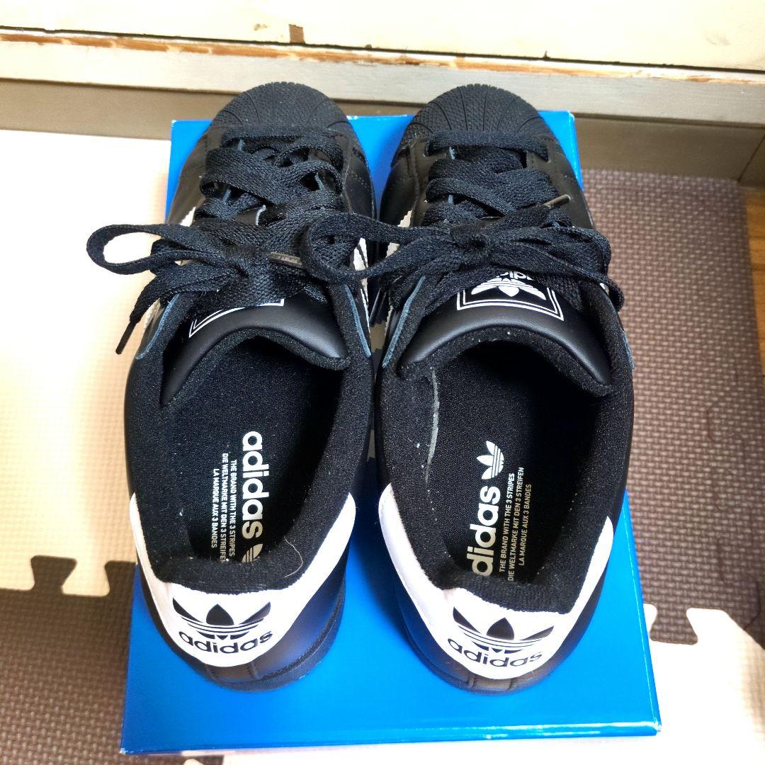 adidas SUPERSTAR ブラック/ホワイト【26cm】