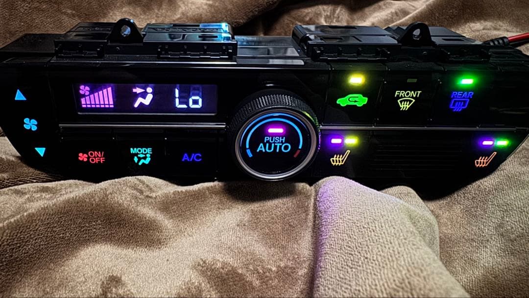 jf3 N-BOX Nボックス led打ち替え済み エアコンスイッチパネル