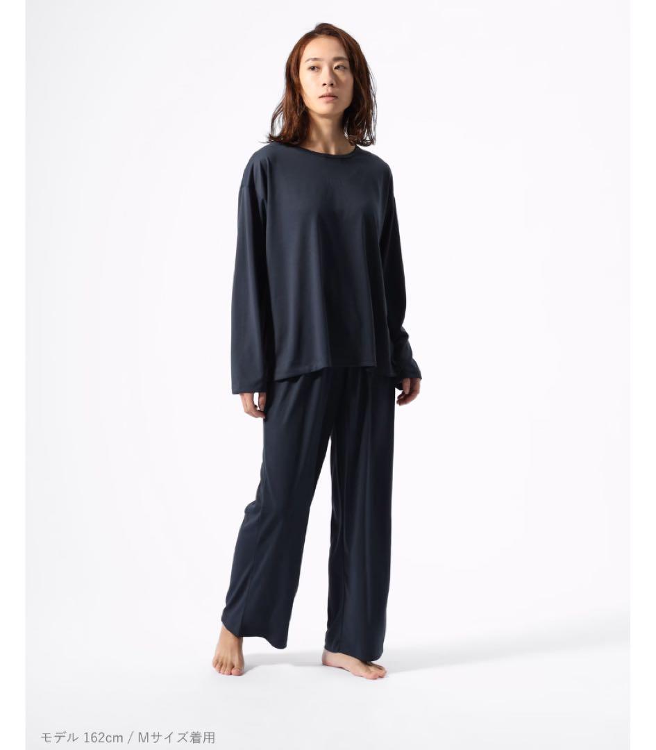 【新品＆美品】BAKUNE Dry Ladies 長袖上下セット ネイビーS