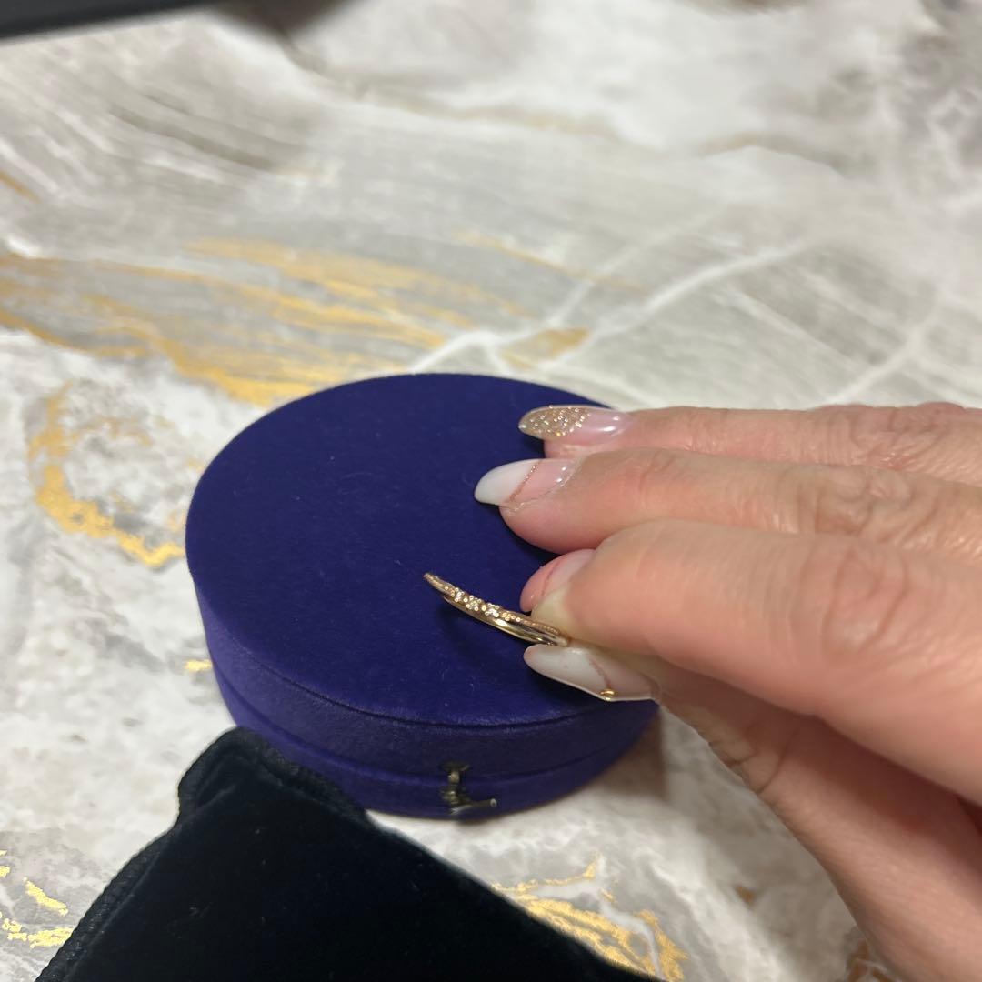 アガット１０金 8号リング　ケース付き