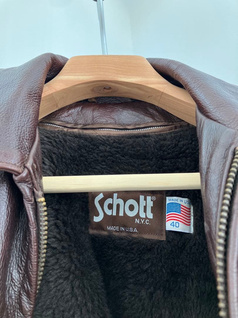 Schott ATV101 ブラウン サイズ 40