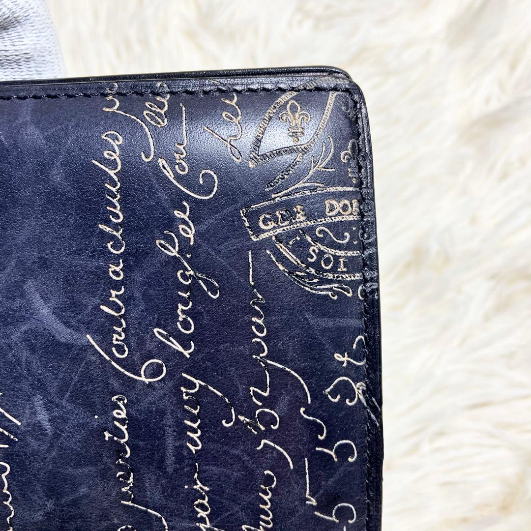 【良品】 ベルルッティ ロングウォレット カリグラフィ