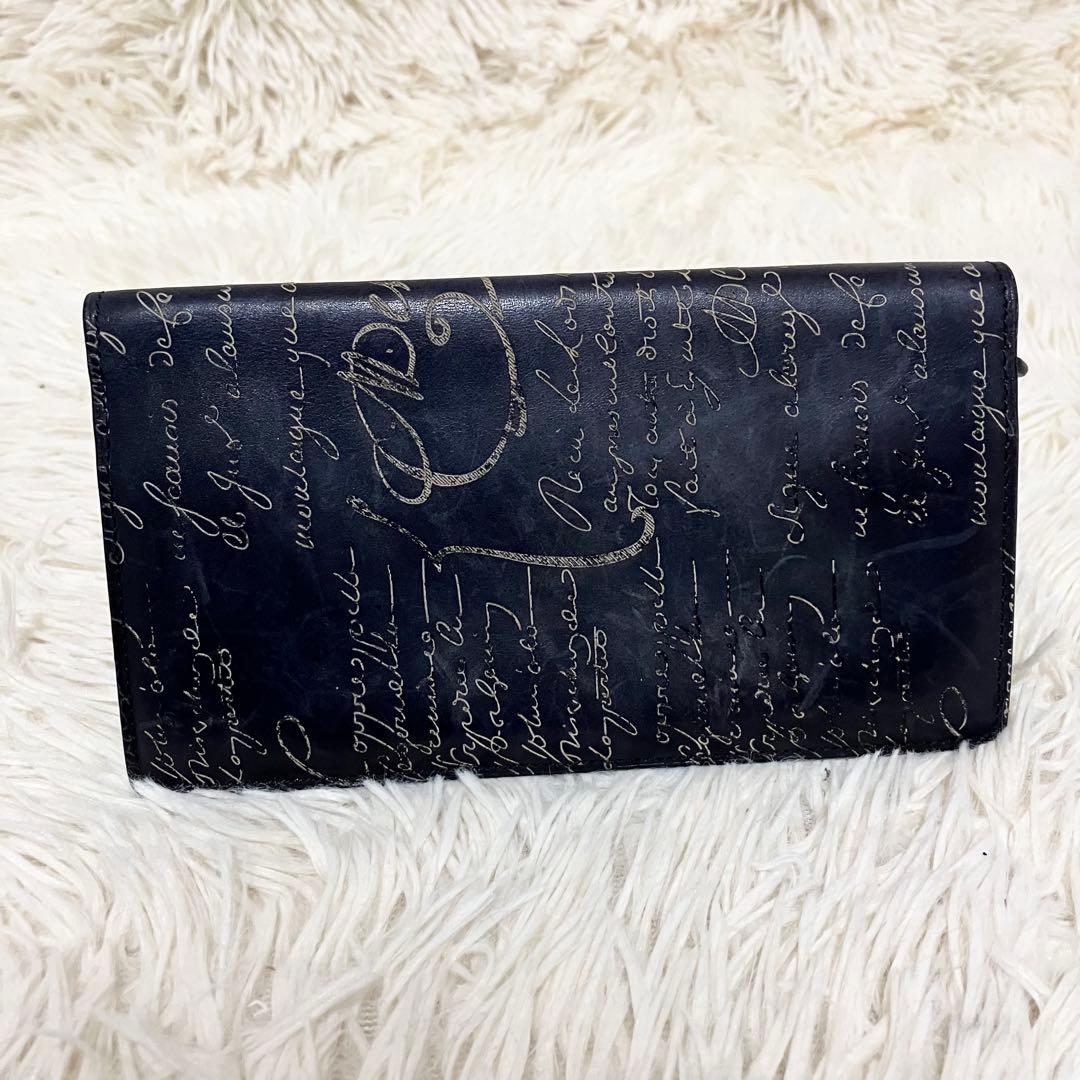 【良品】 ベルルッティ ロングウォレット カリグラフィ