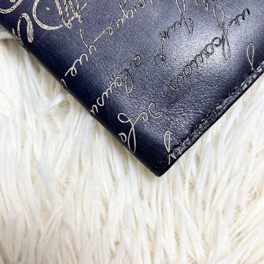 【良品】 ベルルッティ ロングウォレット カリグラフィ